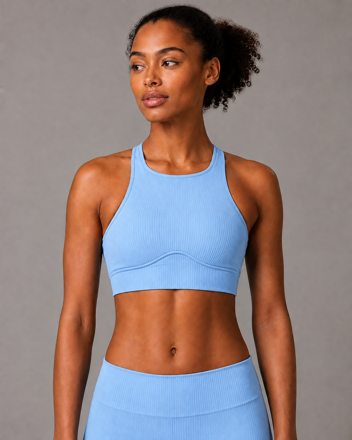 Ribbed Racer Bra